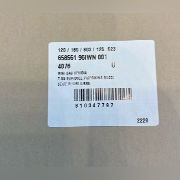 NEW $1,400 Gucci Ophidia small shoulder bag - Picture 9 of 9